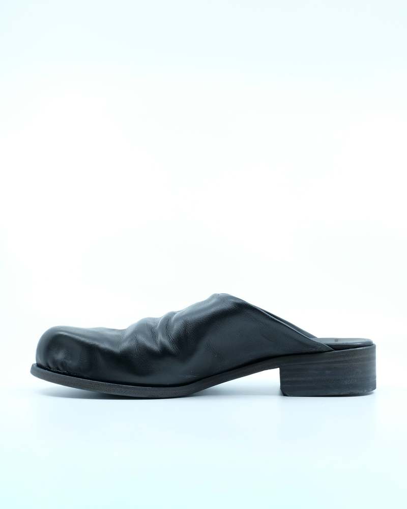 Edward Cuming Leather Bubble Toe Mules