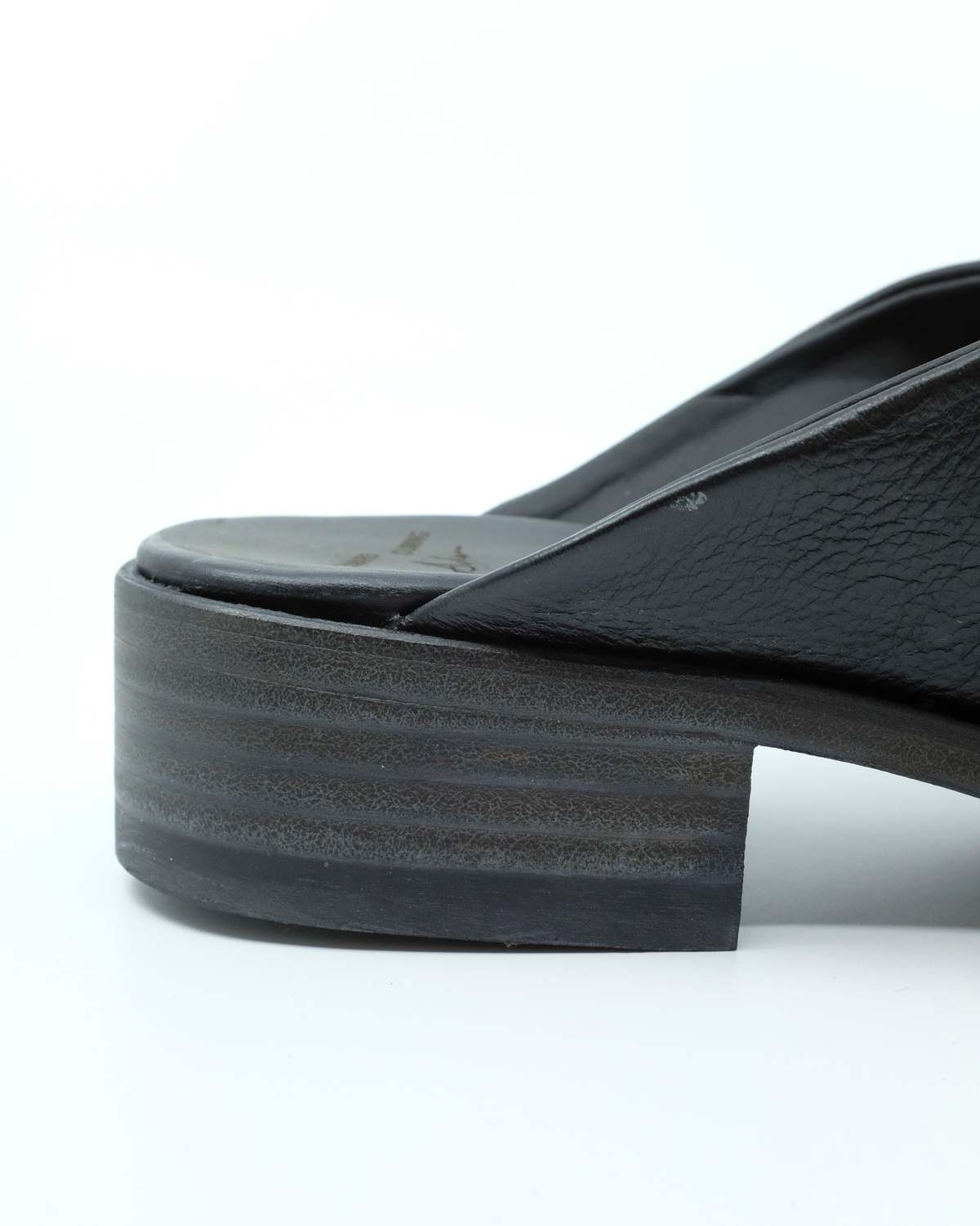 Edward Cuming Leather Bubble Toe Mules - Image 6 of 10