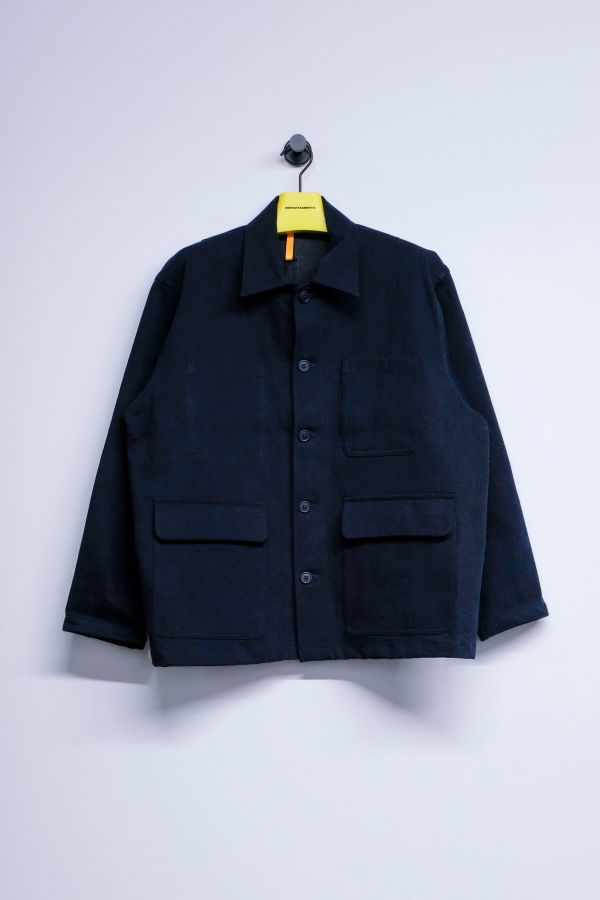 KIDS MAN-TLE R20J2 Blue Sumi Organic Denim Rebook Jacket