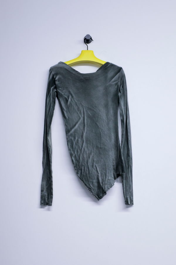 Edward Cuming Washed Dark Green Cotton Moss Fog Banana Top