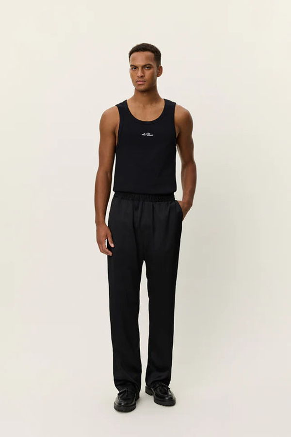 LES DEUX Houston Plisse Pants - Black