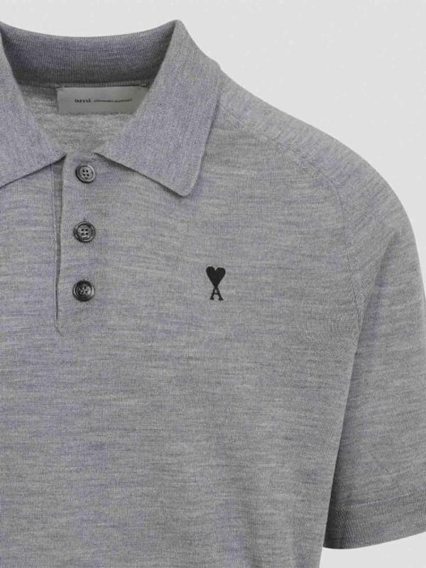 AMI Header Grey Black T-Shirt