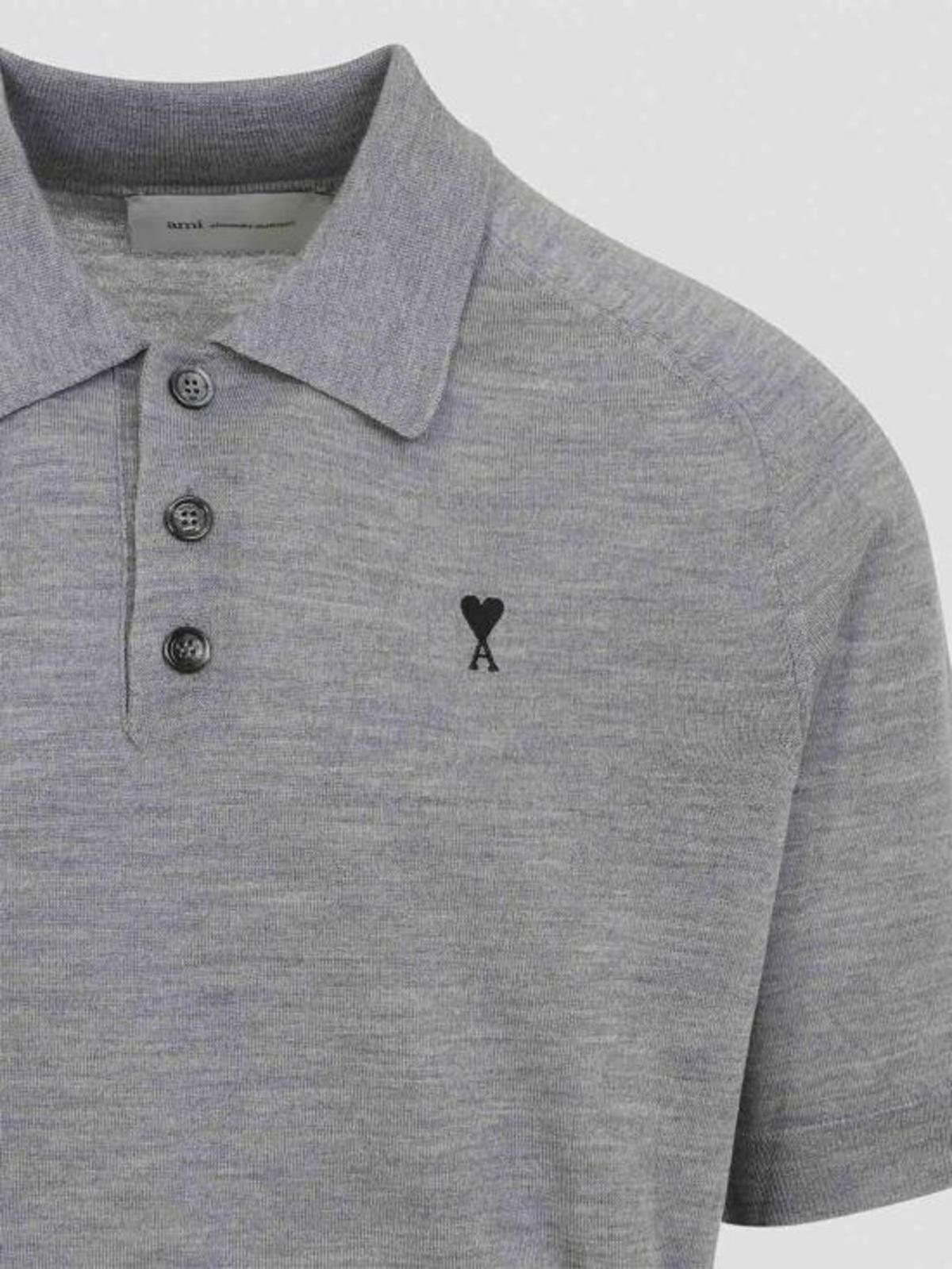 AMI Header Grey Black T-Shirt - Image 3 of 3