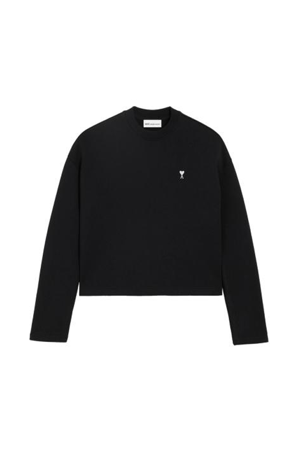 AMI FSW766730045 Tunic Top - Black