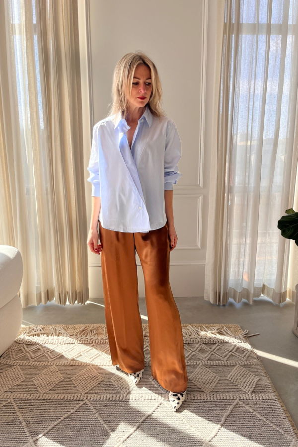House of Dagmar Asymmetric Cropped Shirt