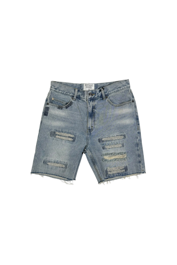 Midnight Rodeo Distressed Denim Shorts