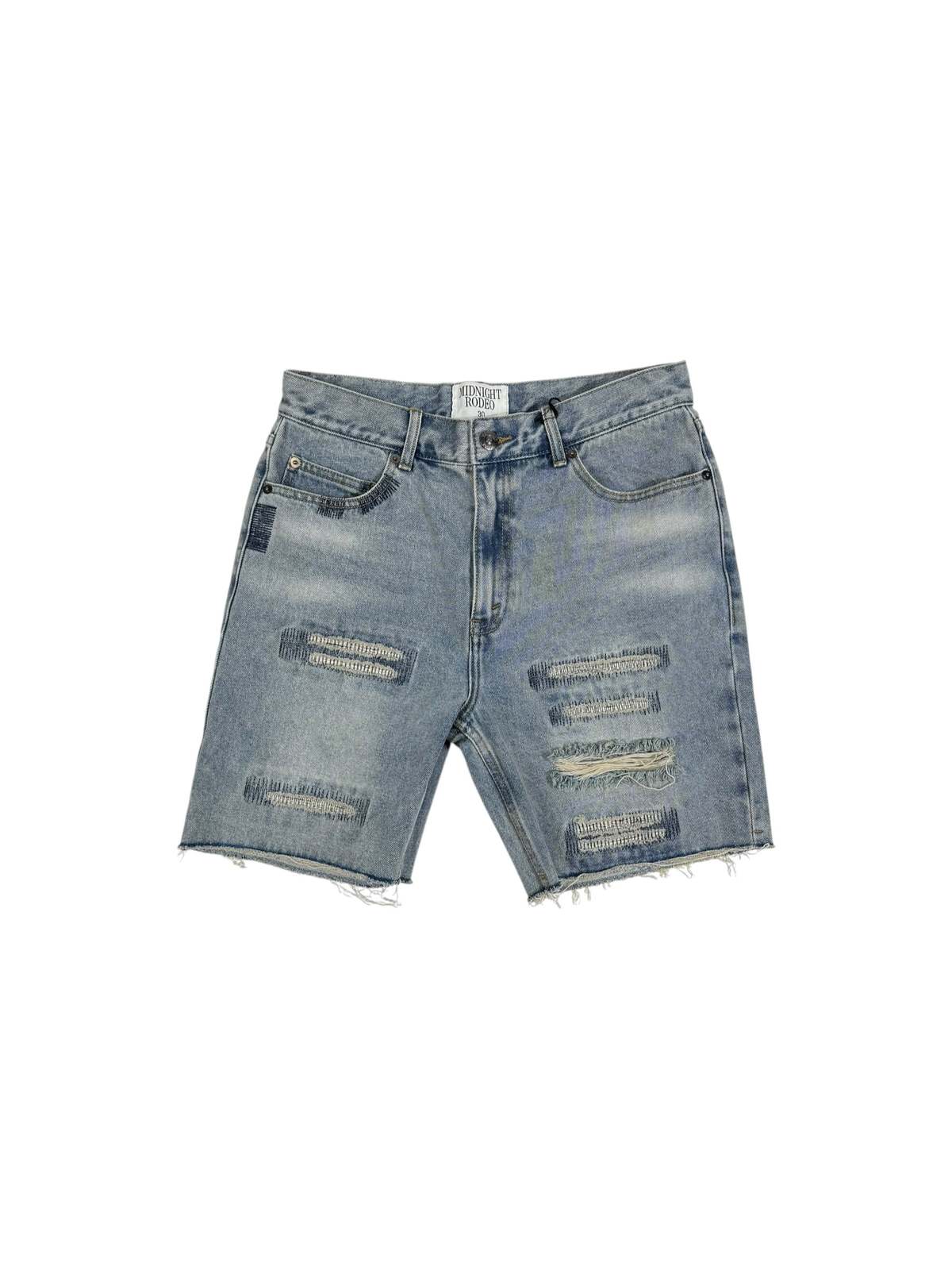 Midnight Rodeo Distressed Denim Shorts - Image 1 of 3