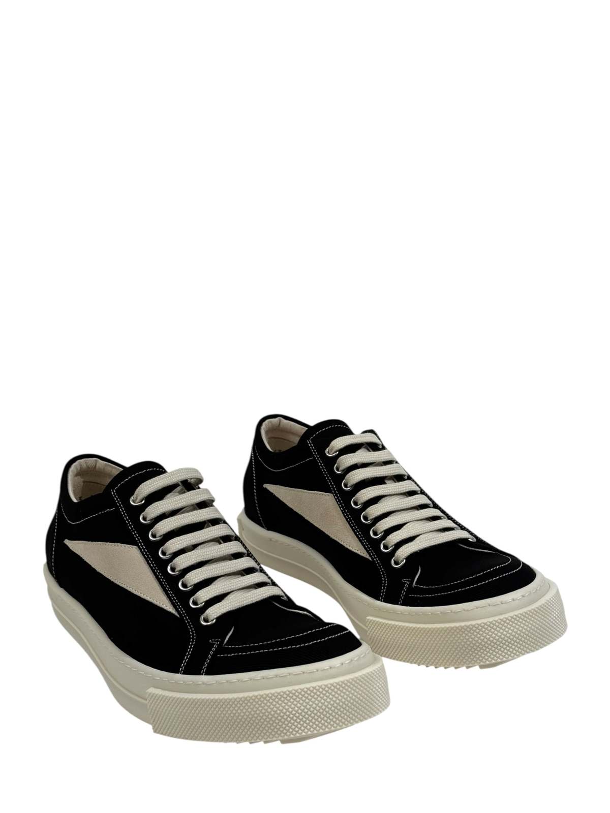 Rick Owens Vintage Sneaks Sneakers - Black/Milk - Image 2 of 5