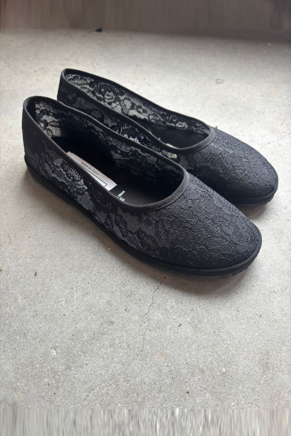 Drogheria Crivellini Ballet Round Flats - Black