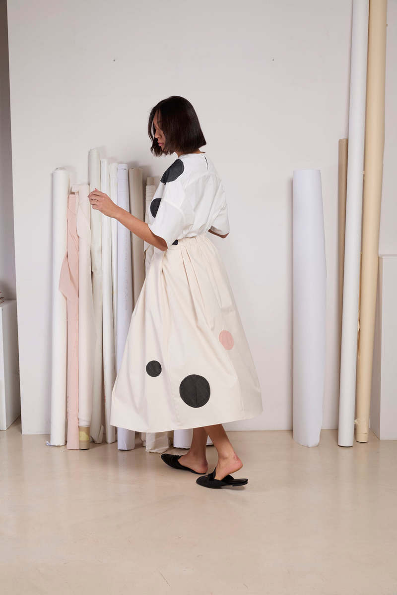 Francesca Marchisio Arrow Dot Skirt