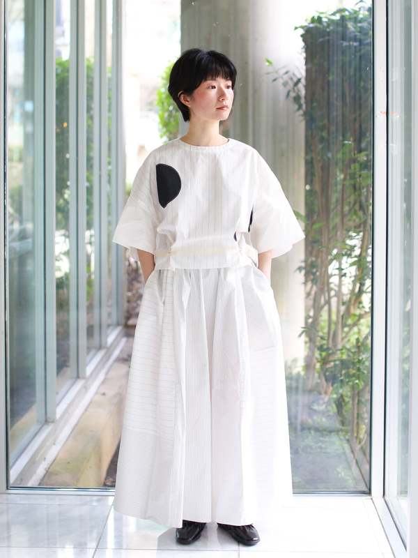 Francesca Marchisio Arrow Stripe Dress - Black