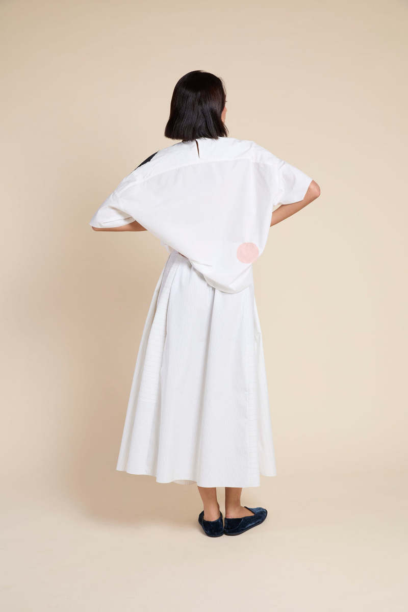 Francesca Marchisio Arrow Stripe Dress - Black