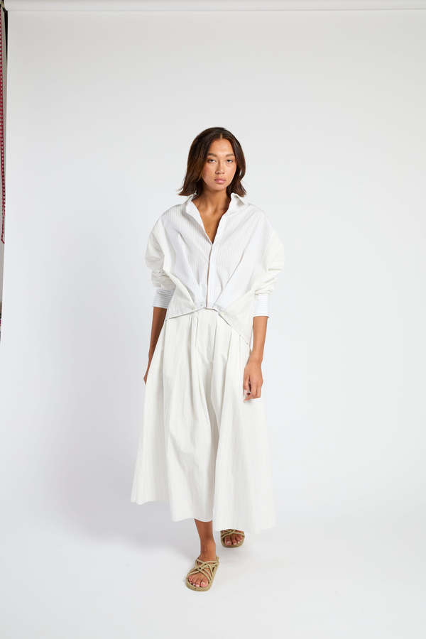 Francesca Marchisio Arrow Stripe Dress - Black