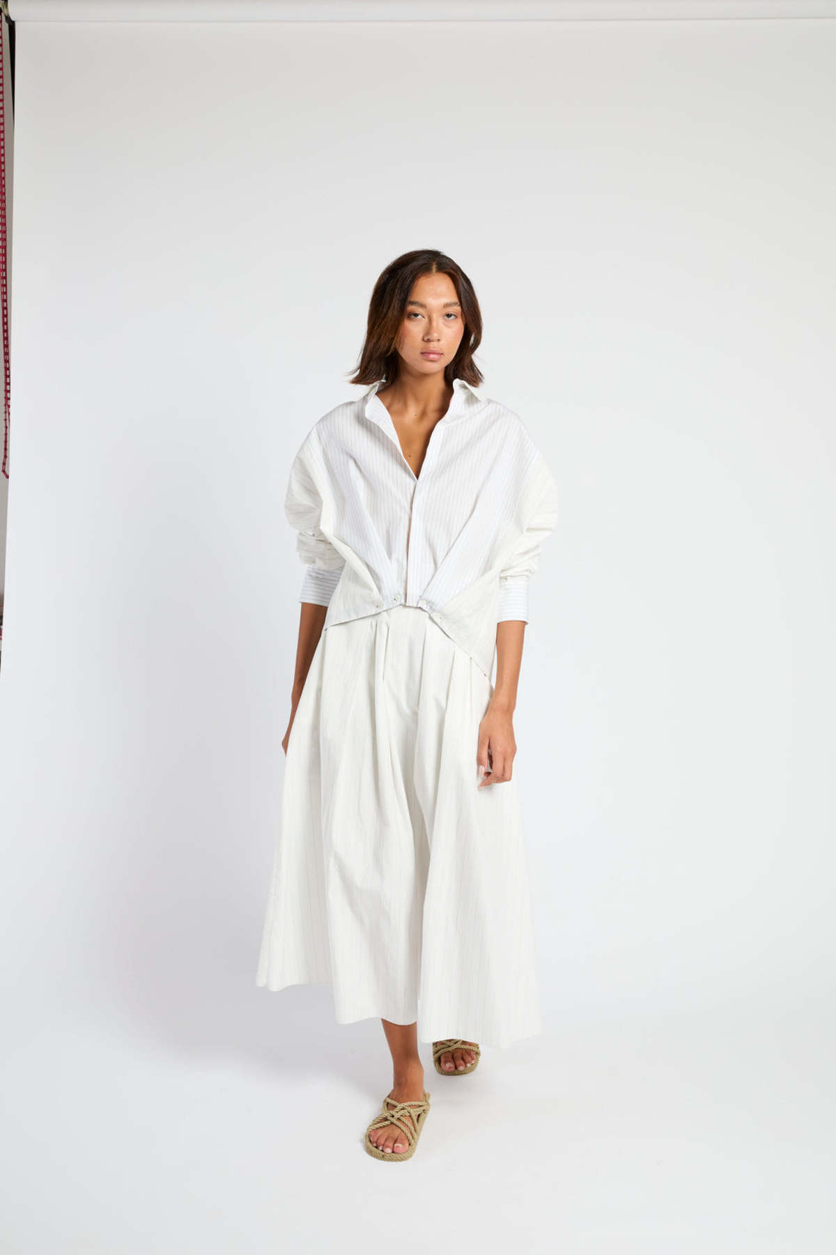 Francesca Marchisio Arrow Stripe Dress - Black - Image 5 of 5