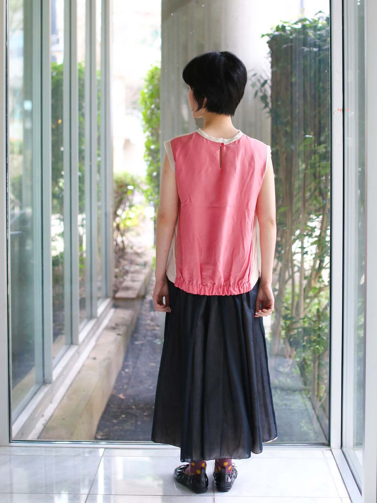 Francesca Marchisio Reversible Cotton Silk Top - Image 2 of 8