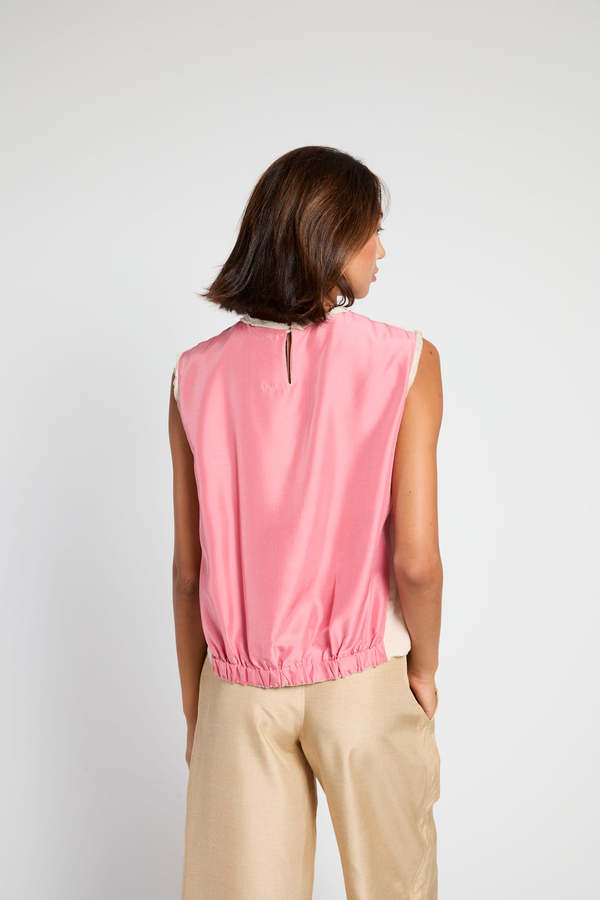 Francesca Marchisio Reversible Cotton Silk Top