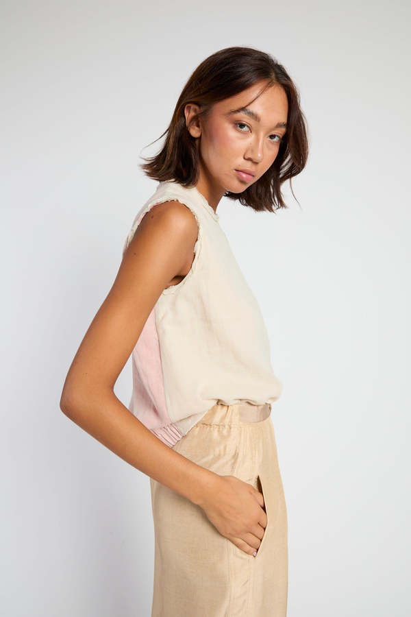 Francesca Marchisio Reversible Cotton Silk Top