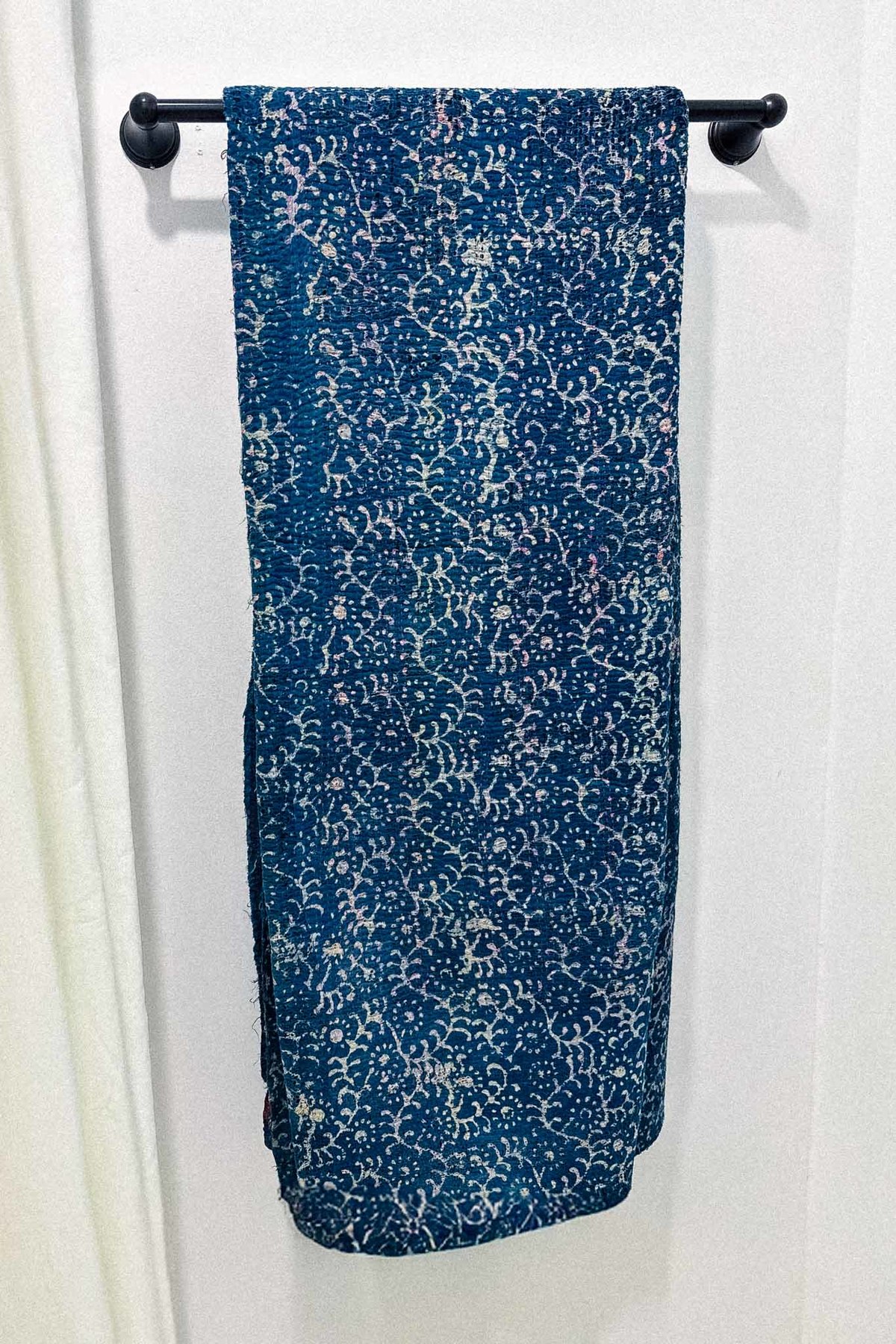 K&K Tabletops Indigo Kantha Reversible Design Blanket - Image 4 of 10