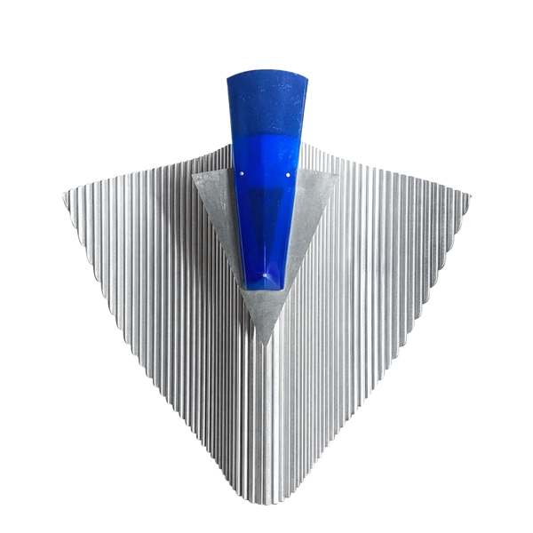 Ingo Maurer (Germany) Trybeca Wall Luminaire, Ribbed Aluminum Heat-Dissipation Panel with Dual Halogen Ingo Maurer (Germany) Trybeca Wall Luminaire, Ribbed Aluminum Heat-Dissipation Panel with Dual Halogen