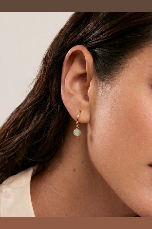 seree Berry Small hoop - green