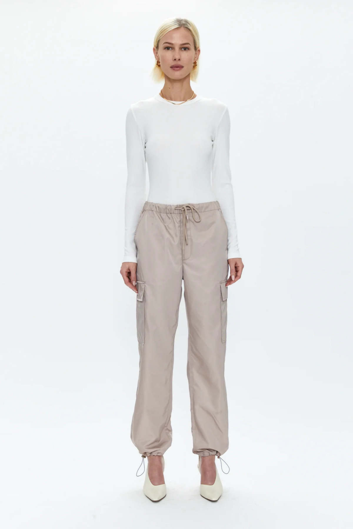 Pistola Bailey Long Sleeve Crew Neck Thong Bodysuit - Le Blanc - Image 2 of 4