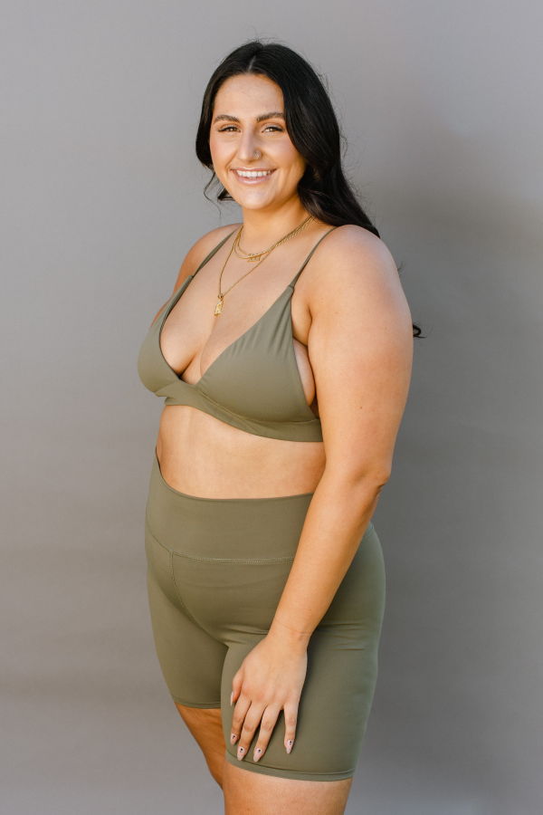 Montecito Collective Bare Bra Top - Olive