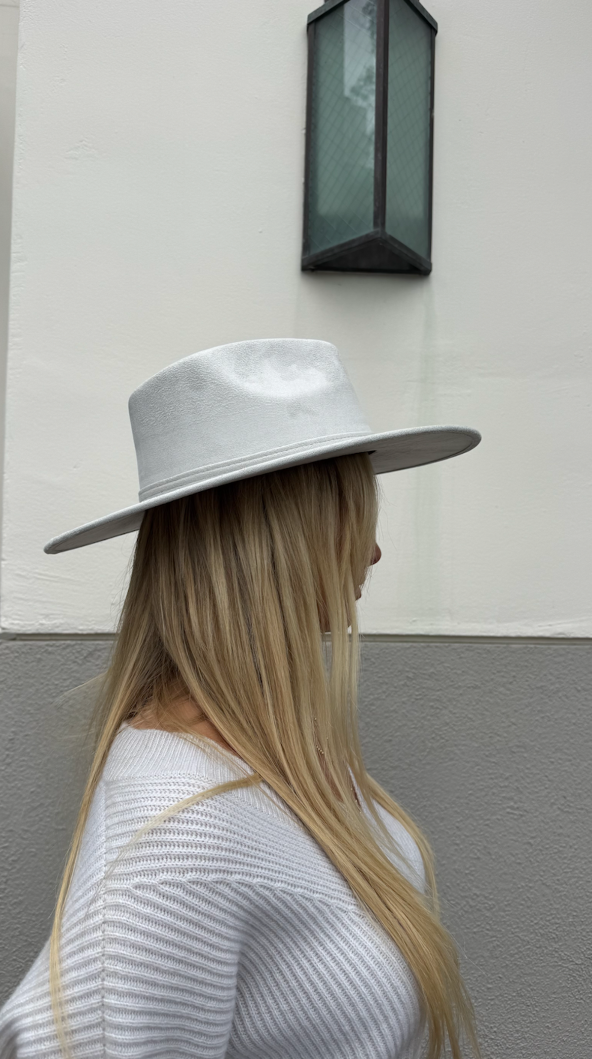 Suede Flat Brim Hat - Image 2 of 2