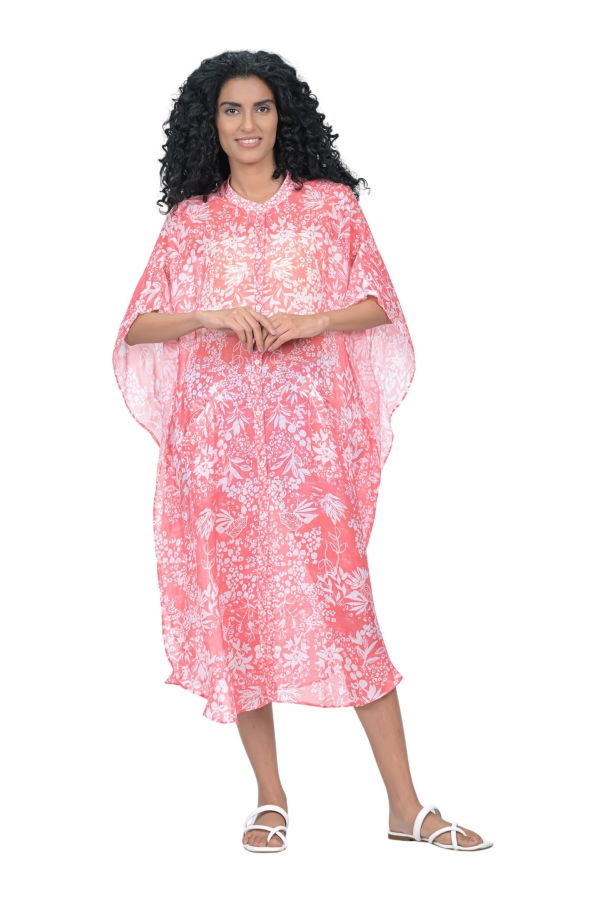 Vismaya Binary Leaflet Caftan - Blush