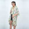 Vismaya Charming Floral Kimono - Green - Thumbnail 3