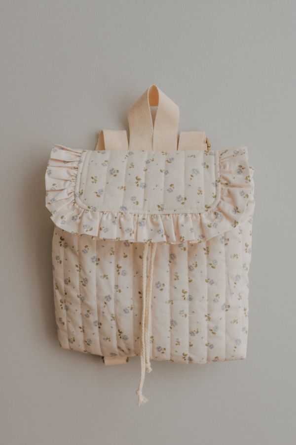 Kids Piper&Cloth Eloise Ruffle Backpack - Wildflower Cream