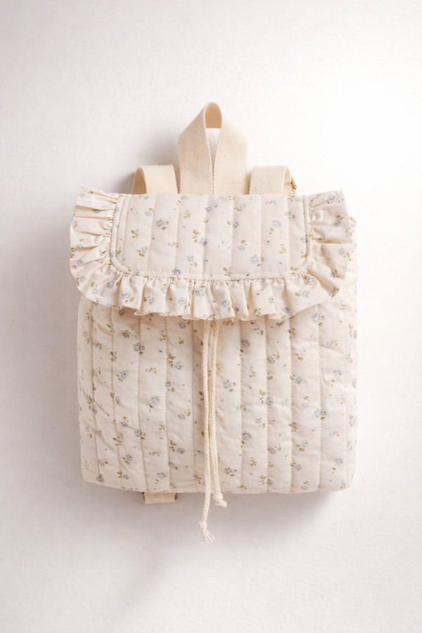 Kids Piper&Cloth Eloise Ruffle Backpack - Wildflower Cream