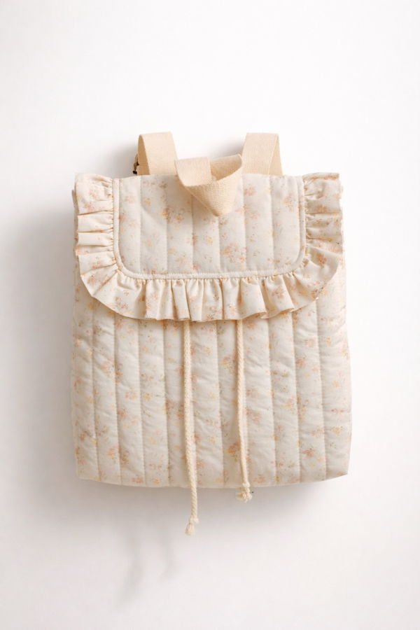 Kids Piper&Cloth Eloise Ruffle Backpack - Spring Petals