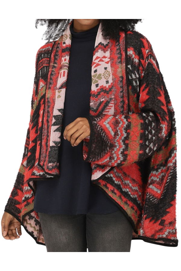 Vismaya Santo Kimono - Black Cherry