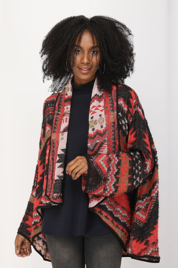 Vismaya Santo Kimono - Black Cherry