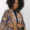 Vismaya Santo Kimono - Navy Mustard - Thumbnail 2