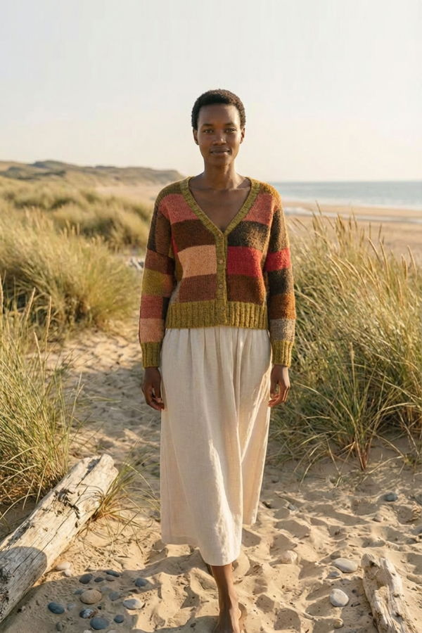 World of Crow The Artisans Mosaic Cardigan