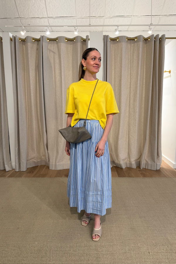 SA SU PHI Cropped Cashmere T-Shirt