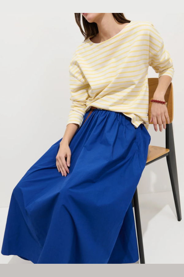 Alex Mill Avignon Striped Tee - Natural/Yellow