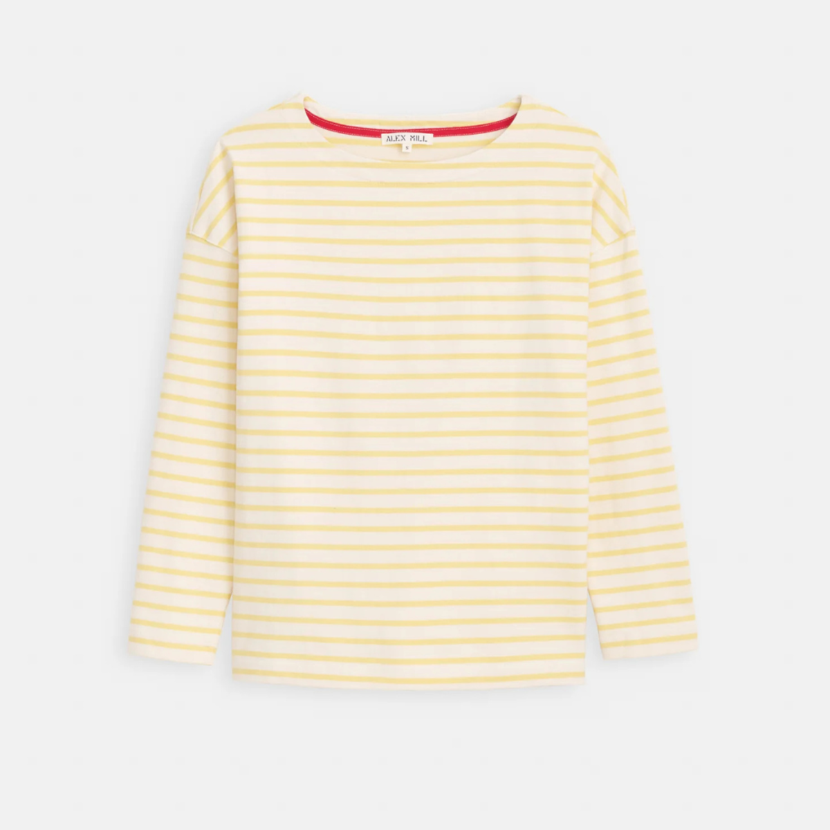 Alex Mill Avignon Striped Tee - Natural/Yellow - Image 4 of 4