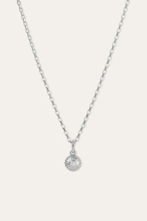 Adina Reyter Groovy Diamond Flower Hinged Charm - Silver