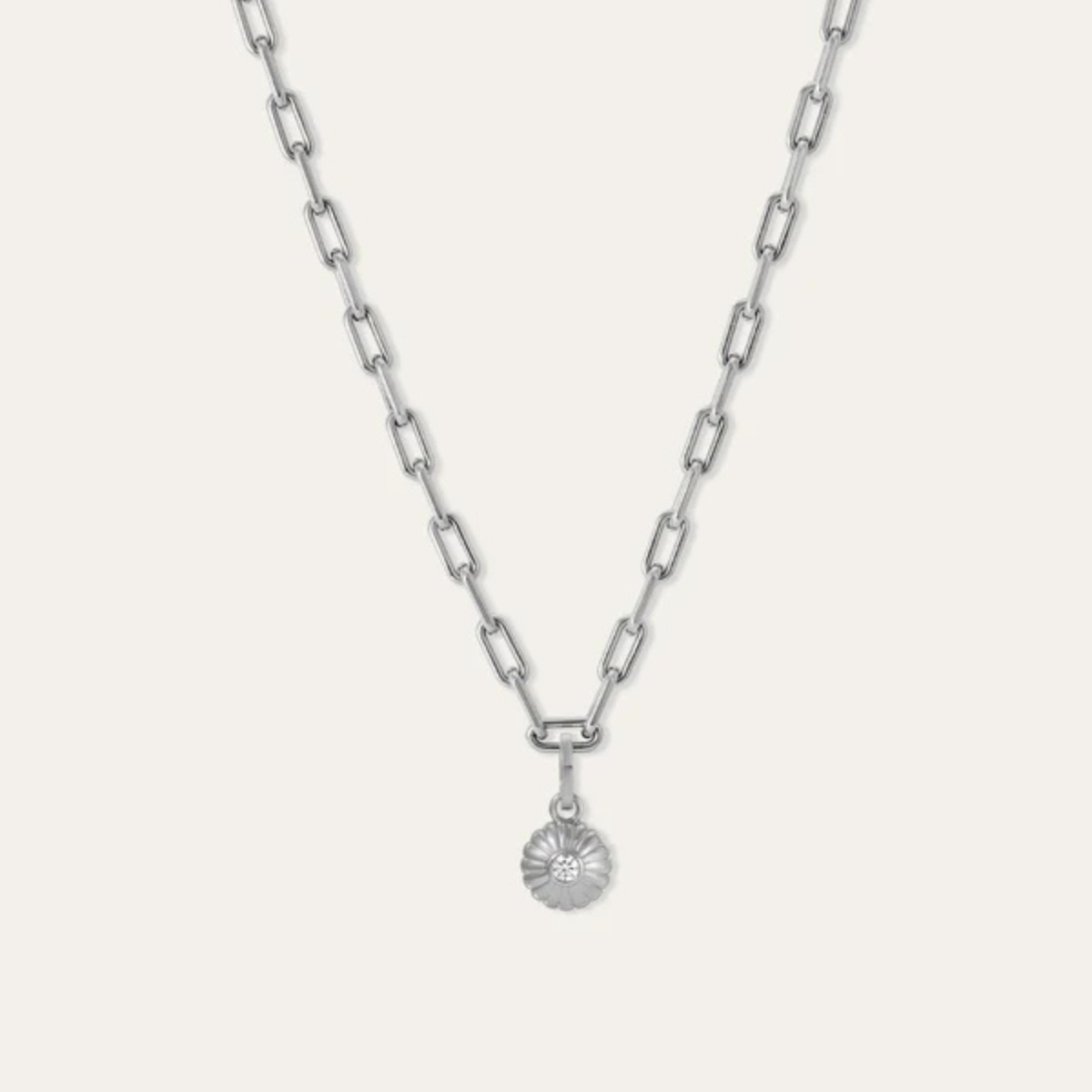 Adina Reyter Groovy Diamond Flower Hinged Charm - Silver - Image 4 of 4