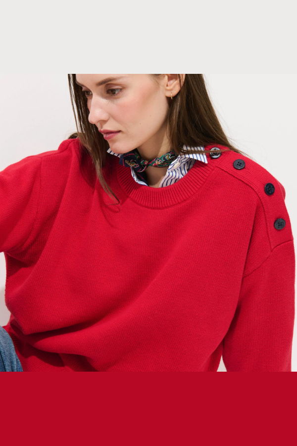 Alex Mill Normandy Sweater - Crimson