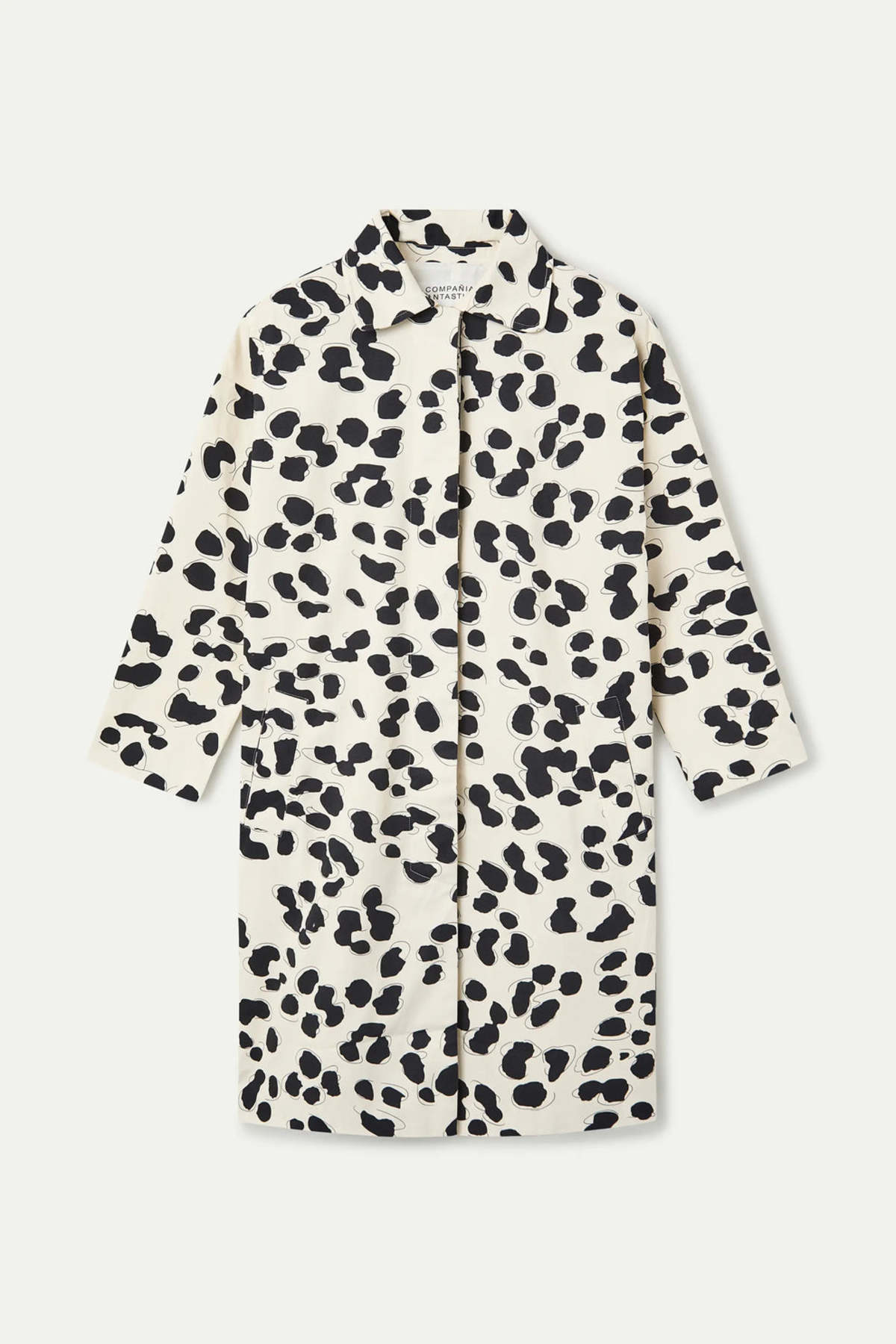 Compania Fantastica Dalmatian Print Trench Coat - Image 2 of 4