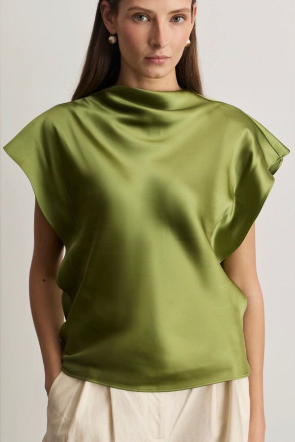 Tanya Taylor Adrien Top - Asparagus