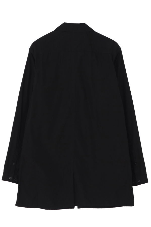 Yohji Yamamoto Chain Stitch Zip Opened Shirt - Black