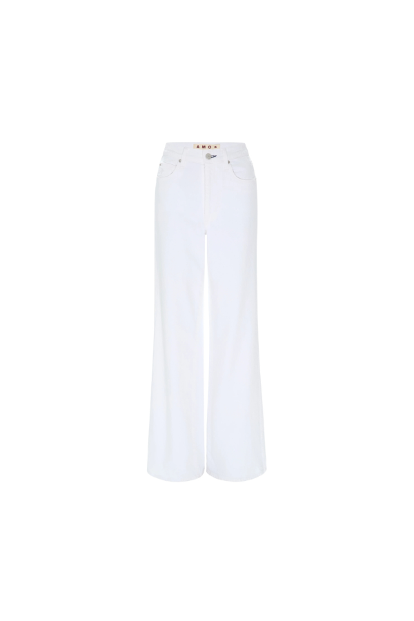 amo denim Frida Wide-Leg Jeans - Alabaster