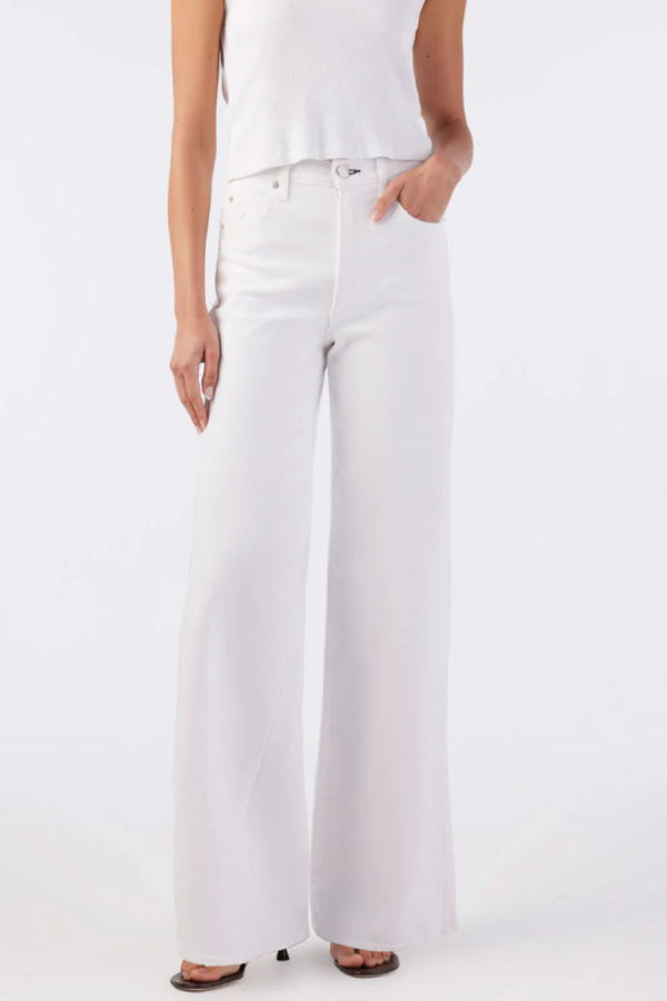 amo denim Frida Wide-Leg Jeans - Alabaster