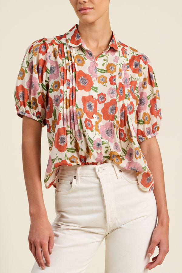 Trovata Nadine Blouse - Poppy Costa