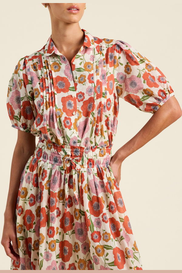 Trovata Nadine Blouse - Poppy Costa