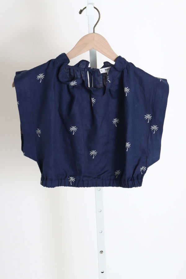 Lemlem Muna Ruched Crop Top Top